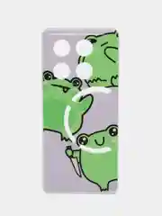 Лавандовый чехол на Infinix GT 20 Pro / Инфиникс GT 20 Pro прозрачный, с рисунком, защита камеры