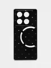 Черный чехол на Infinix GT 20 Pro / Инфиникс GT 20 Pro прозрачный, с рисунком, защита камеры