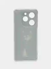 Серый меланж силиконовый чехол на Tecno Spark Go 2024/20C / Текно Спарк Го 2024/20C с рисунком