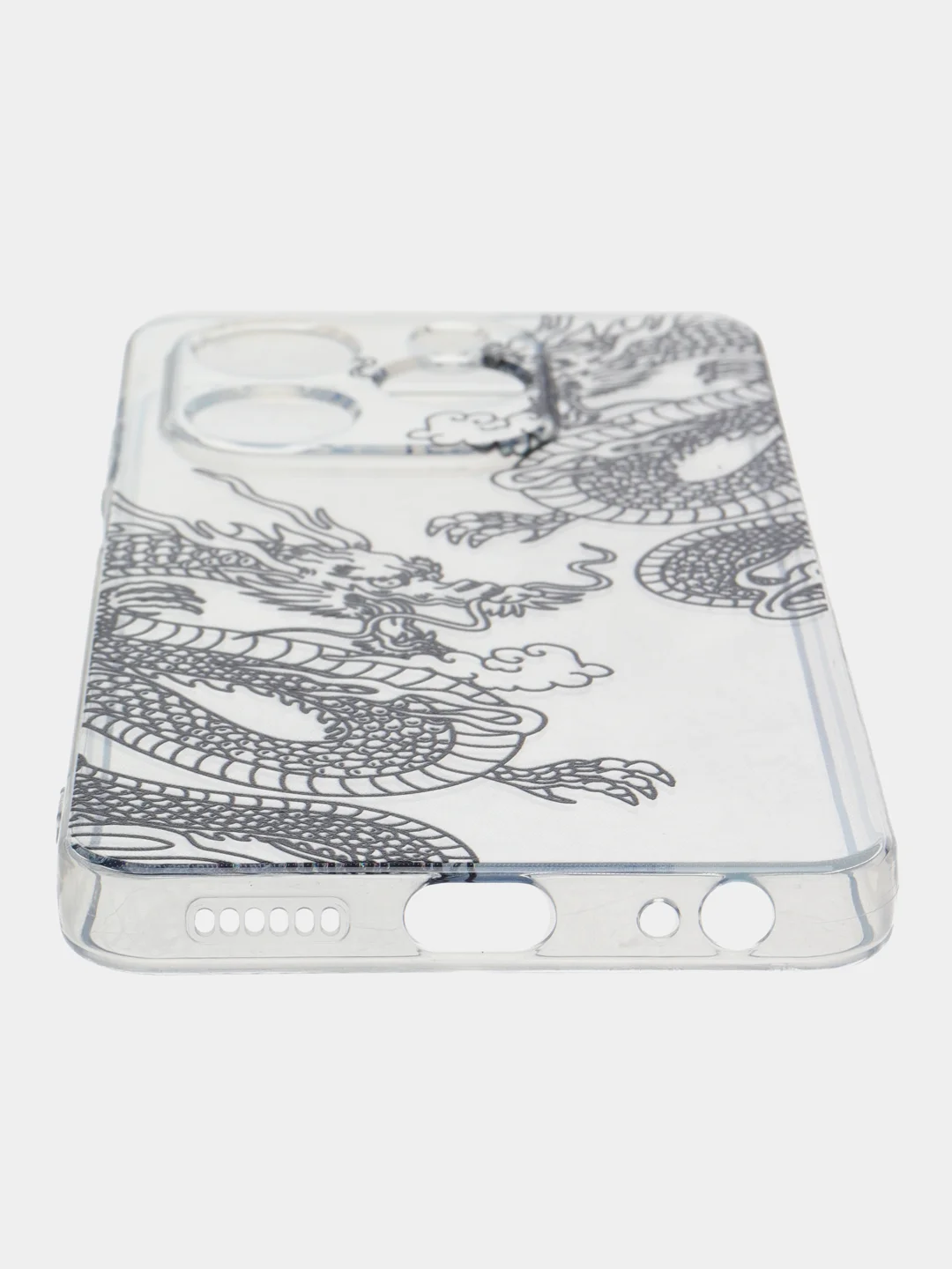 Пудровый силиконовый чехол на Tecno Spark Go 2024/20C / Текно Спарк Го 2024/20C с рисунком