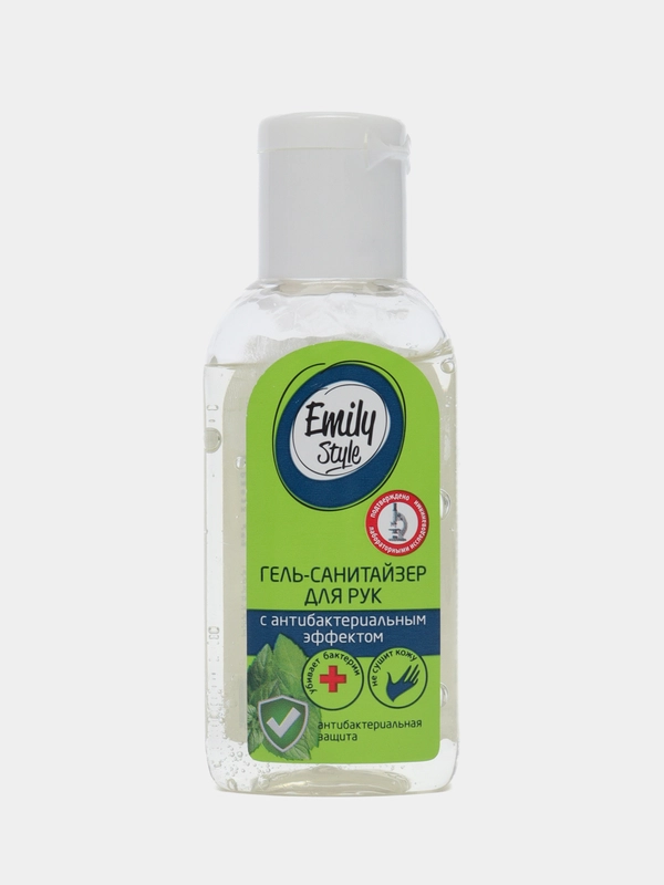 Антибактериальный санитайзер Гель для рук Emily Style, 55 мл