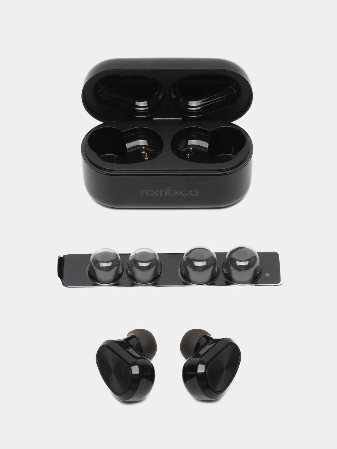 Черный беспроводные TWS наушники Rombica Mysound TWS Sport