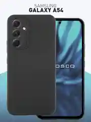 Чехол для Samsung Galaxy A54 силиконовый ROSCO матовый тонкий с бортиком- защитой камер