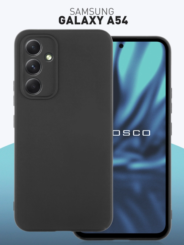 Чехол для Samsung Galaxy A54 силиконовый ROSCO матовый тонкий с бортиком- защитой камер