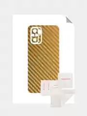 Золотой защитная пленка для Xiaomi Redmi Note 10 под карбон на заднюю часть, под кожу на зад,назад