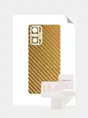 Золотой защитная пленка для Xiaomi Redmi Note 10 Pro под карбон на заднюю часть,под кожу зад,назад