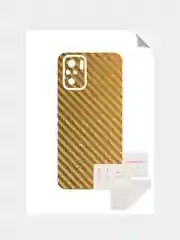 Золотой защитная пленка для Xiaomi Redmi Note 10s под карбон на заднюю часть,под кожу на зад,назад