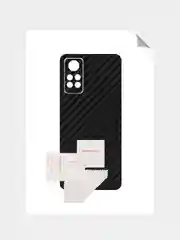 Защитная пленка для Xiaomi Redmi Note 12 Pro под карбон на заднюю часть, кожу на зад,назад