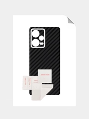 Защитная пленка для Xiaomi Redmi Note 12 Pro+ (Plus) под карбон на заднюю часть,кожу,назад