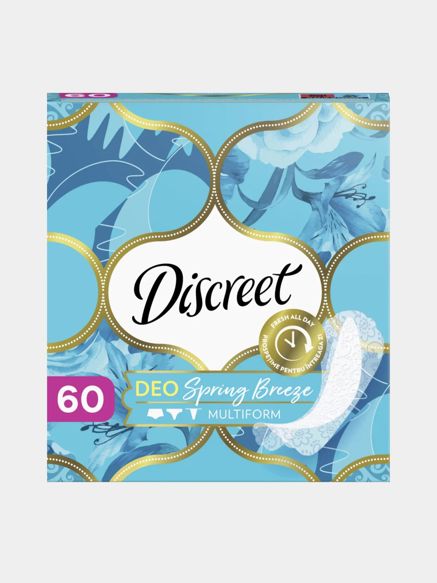 Прокладки ежедневные на каждый день ароматизированные Discreet, 60 шт