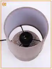 Бежевый настольная лампа  с абажуром прикроватная Estares  DELTA 1 Х Е14,белая ,серая ,бежевая