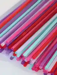 Розовый трубочки для напитков неоновые 100 шт, цветные/черные, для коктейля, с изгибом