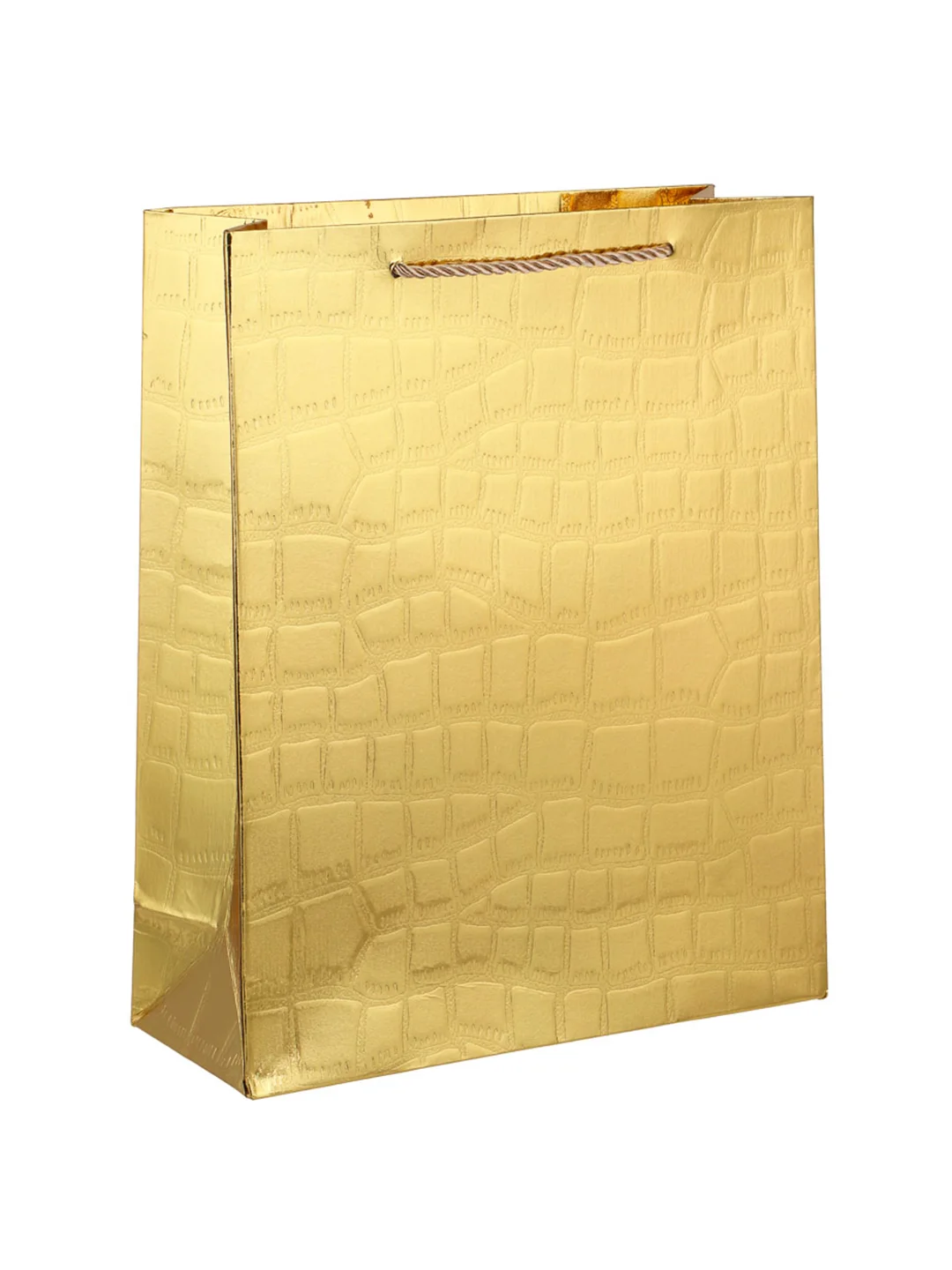 Пакет подарочный из высококачественной бумаги, с тиснением, 26x10x32 см, 4 цвета