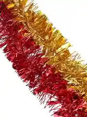 Мишура, норка крупная, 7х200 см, 2 цвета, (красный, золотой)