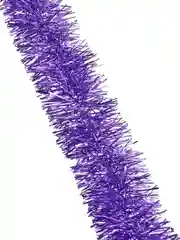Мишура, норка, 7х200 см, 2 цвета, (фиолетовый, золотой)