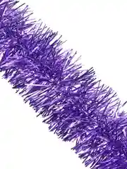Мишура, норка, 7х200 см, 2 цвета, (фиолетовый, золотой)
