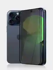 Прозрачный стекло для Apple iPhone 15, Pro, Max, Plus защитное BROSCORP олеофобное матовое антишпион