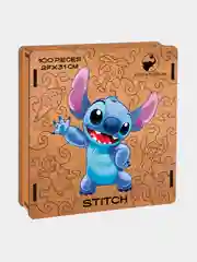 Деревянный фигурный пазл Active Puzzles "Стич",27x31 см, 100 деталей
