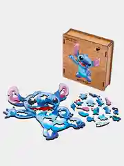 Деревянный фигурный пазл Active Puzzles "Стич",27x31 см, 100 деталей