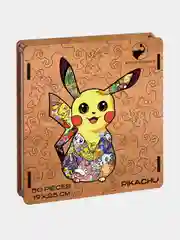 Деревянный фигурный пазл Active Puzzles "Пикачу",19х25 см, 50 деталей