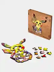 Деревянный фигурный пазл Active Puzzles "Пикачу",19х25 см, 50 деталей
