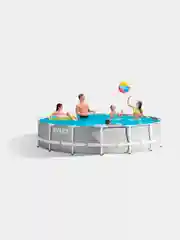 Каркасный бассейн 366х76 см + фильтр-насос Intex Prism Frame Pool 26712