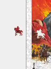 Деревянный фигурный пазл Active Puzzles "Унесённые ветром",33x48 см, 450 деталей