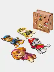 Деревянный фигурный пазл Active Puzzles "Щенячий патруль",4 в 1, 24 детали