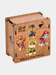 Деревянный фигурный пазл Active Puzzles "Щенячий патруль",4 в 1, 24 детали