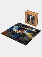 Деревянный фигурный пазл Active Puzzles"Девушка с жемчужной серёжкой",40х40 см,450 деталей