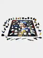 Деревянный фигурный пазл Active Puzzles"Девушка с жемчужной серёжкой",40х40 см,450 деталей