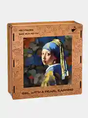 Деревянный фигурный пазл Active Puzzles"Девушка с жемчужной серёжкой",40х40 см,450 деталей