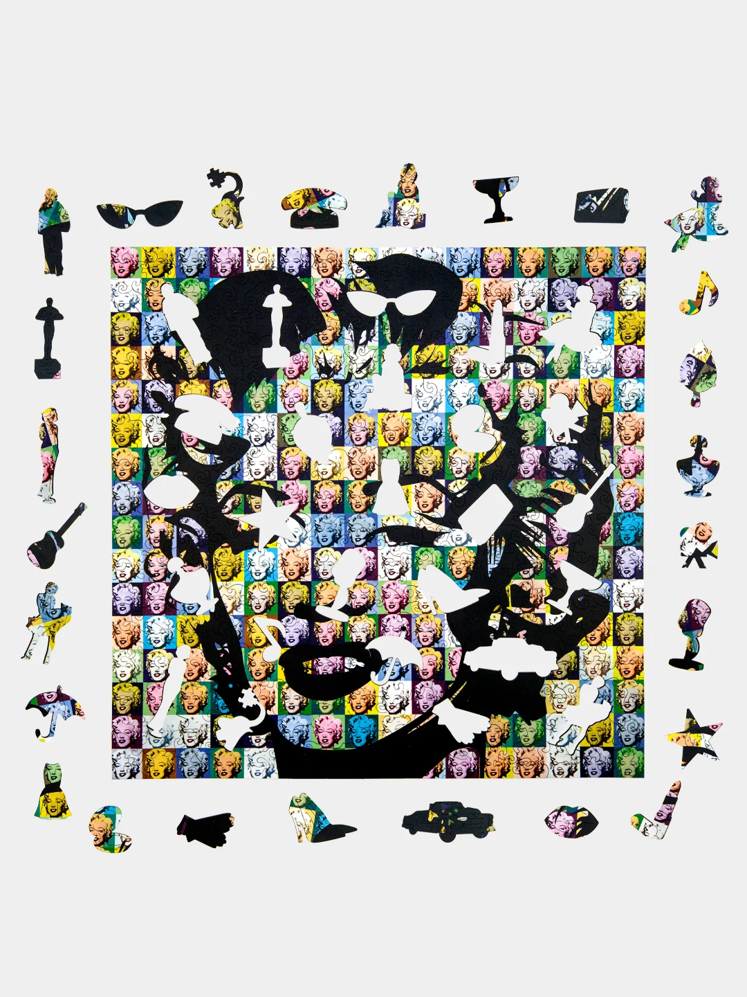 Деревянный фигурный пазл Active Puzzles"Мэрилин Монро",40х40 см,450 деталей