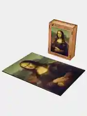 Деревянный фигурный пазл Active Puzzles "Мона Лиза", 25х35 см, 200 детали