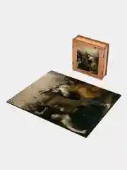 Деревянный фигурный пазл Active Puzzles "Женская дуэль", 38х42 см, 450 деталей