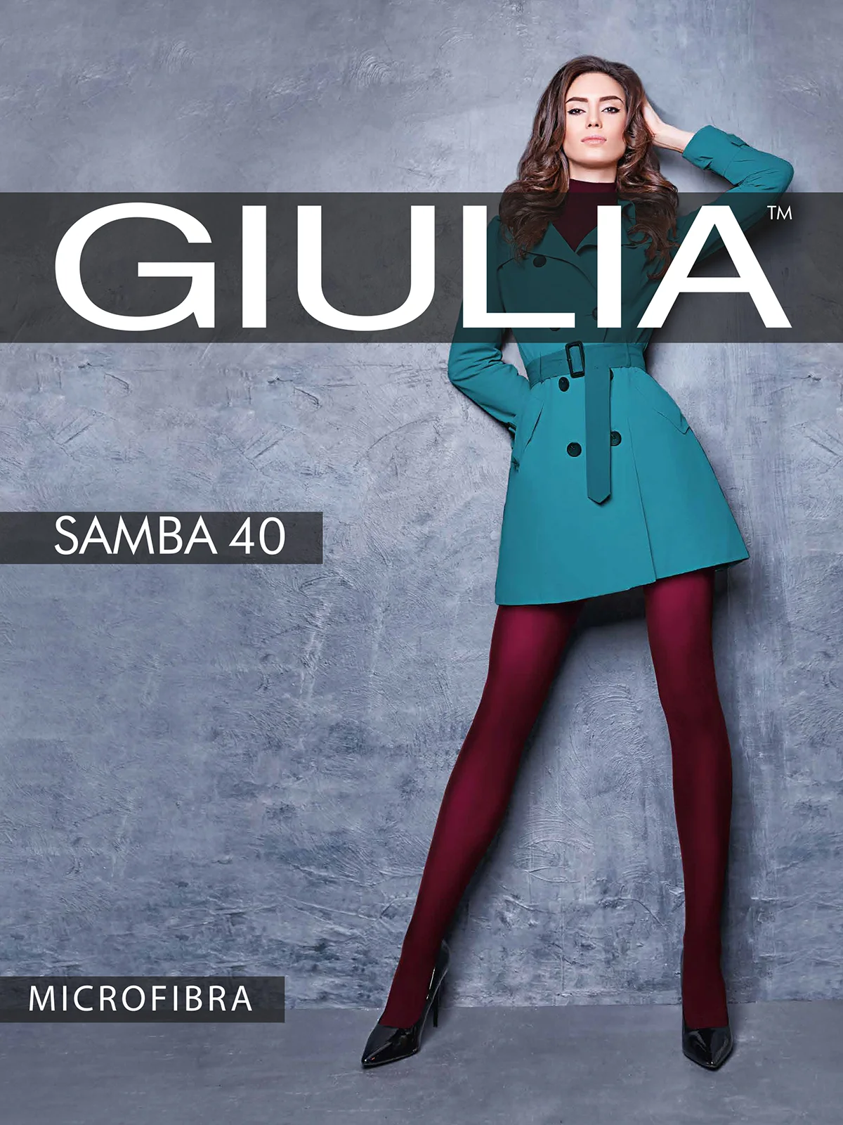 Черный колготки женские Giulia, Samba 40 Den