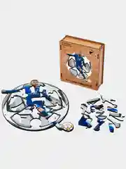 Деревянный фигурный пазл Active Puzzles "Килиан Мбаппе",20х23 см, 70 деталей