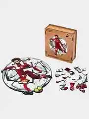 Деревянный фигурный пазл Active Puzzles "Мохамед Салах",20х23 см, 70 деталей