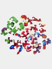 Деревянный фигурный пазл Active Puzzles "Мстители",4 в 1, 24 детали