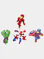 Деревянный фигурный пазл Active Puzzles "Мстители",4 в 1, 24 детали