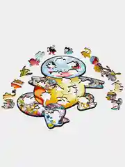 Деревянный фигурный пазл Active Puzzles "Сквиртл",24х27 см, 70 деталей