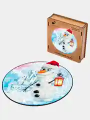 Деревянный фигурный пазл Active Puzzles "Рождественский Олаф",22х22 см, 100 деталей