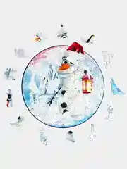 Деревянный фигурный пазл Active Puzzles "Рождественский Олаф",22х22 см, 100 деталей