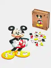 Деревянный фигурный пазл Active Puzzles "Микки Маус",32х17 см, 100 деталей