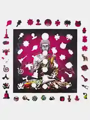 Деревянный фигурный пазл Active Puzzles "Будда Арт", 40х40 см, 450 деталей