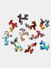 Деревянный фигурный пазл Active Puzzles "Апокалипсис LEGO",24x18 см, 90 деталей