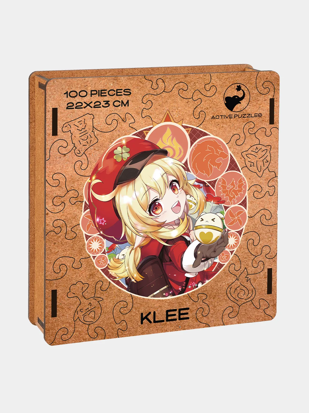 Деревянный фигурный пазл Active Puzzles "Кли",22х23 см, 100 деталей