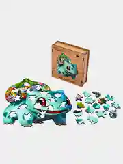 Деревянный фигурный пазл Active Puzzles "Бульбазавр",24х26 см, 100 деталей