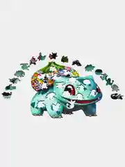 Деревянный фигурный пазл Active Puzzles "Бульбазавр",24х26 см, 100 деталей