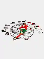 Деревянный фигурный пазл Active Puzzles "Криштиану Роналду",21х23 см, 70 деталей